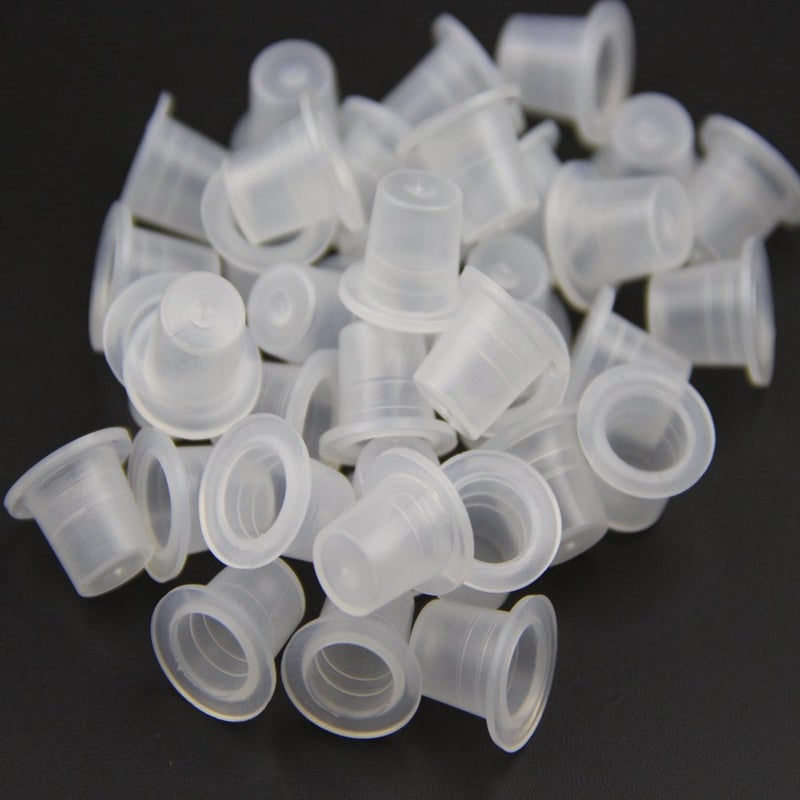 new star tattoo Disposable Ink Cups,New Star Tattoo 500pcs Plastic Small Tattoo Ink Cups Supplies #9 Ink Cap Holder for Tatto Pigment - Image 2